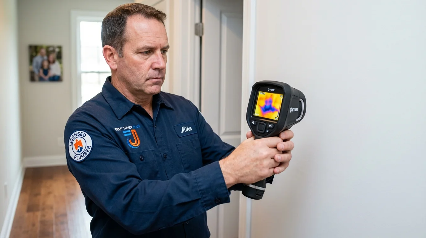 Thermal imaging leak detection by Johns Plumbing LLC in Ellis